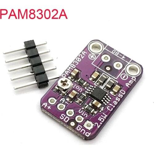 2130 Mono 2.5W Class D Audio Amplifier - PAM8302 Module Mono 2.5W Class D Audio Amplifier - PAM8302