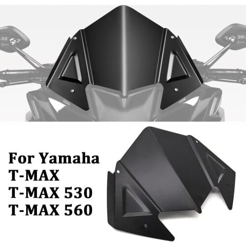 Motorcycle Windshield Windscreen Cover Aluminum Alloy Wind Shield Deflectore For Yamaha T-MAX 530 560 TMAX530 T MAX 2017-2020