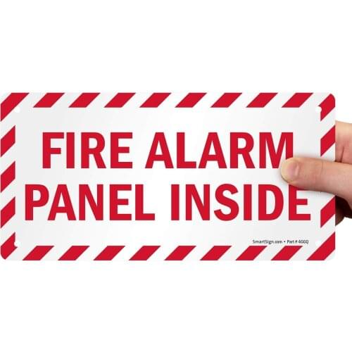 SmartSign "Fire Alarm Panel Inside" Sign | 5" x8" Plastic