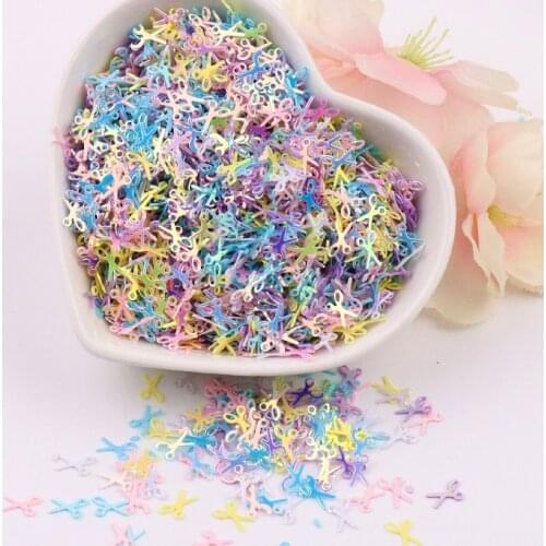 10g/Pack Macaroon Colors 4x6mm Scissors Shape Sequins Paillettes Nails Art Manicure Material,Wedding Decoration Confetti Craft