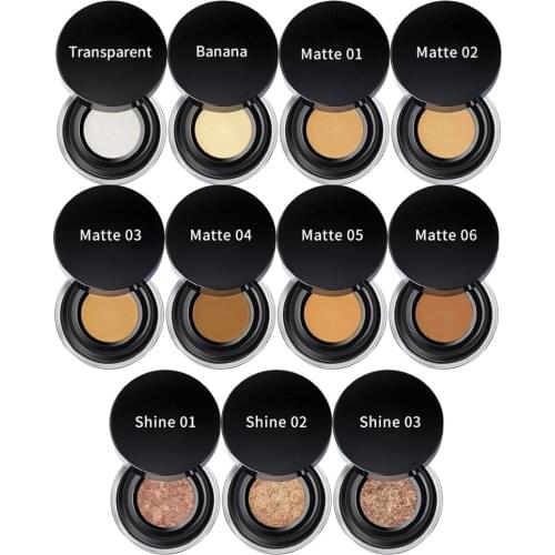 11 Color Round Set Makeup Loose Powder Oil Control Makeup Private Label Custom