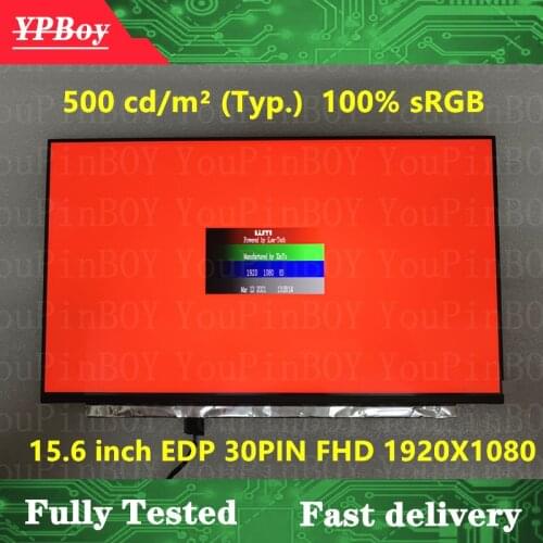 15.6 inch N156HCE-GN1 IPS 72% NTSC Brightness 500 cd/m² FHD 1920X1080 30Pins matter LCD Display Screen matrix FRU 01YN165