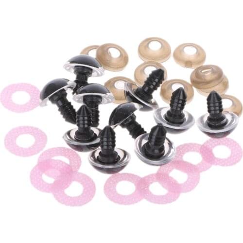 16 20 24mm 10pcs Shinning Plastic Doll Eyes Craft Eyes DIY For Plush Bear Stuffed Toys Animal Puppet Dolls