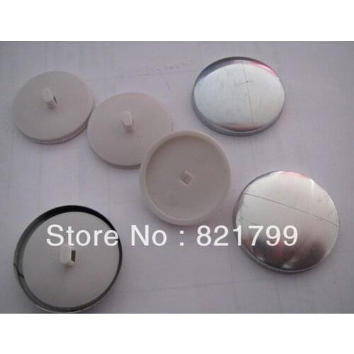 22L fabric cover button cloth button white back plastic shank