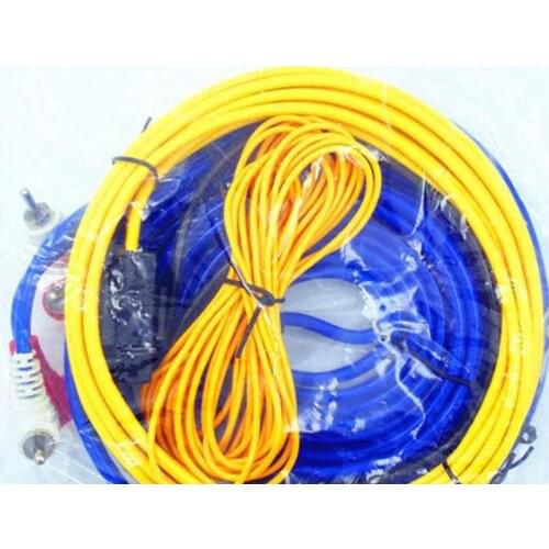 4m length 60W Professional Wiring Amplifier Installation Wires Cables Kit Car Audio Wire Subwoofer Speaker