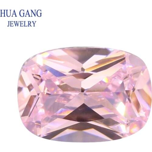 7A Light Pink Baguette Shape Cut CZ Stone Synthetic Gems Cubic Zirconia For Jewelry Size 5x7~10x14 Free Shipping