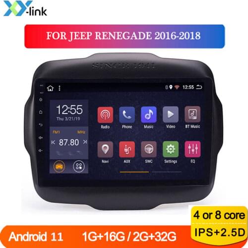 9 inch Car Radio multimedia video Player android for Jeep Renegade 2016 - 2018 gps Navigation system Audio stereo no 2 din dvd