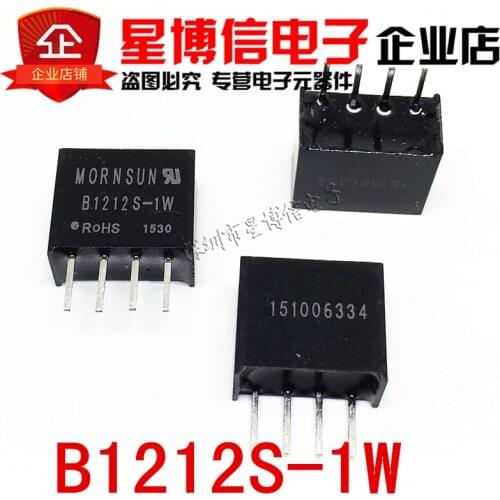 Free shipping 10pcs New original MORNSUN Isolated power module B1212S-1WR2 B1212S-1W B1212S SIP-4 DC-DC 12V turn 12V