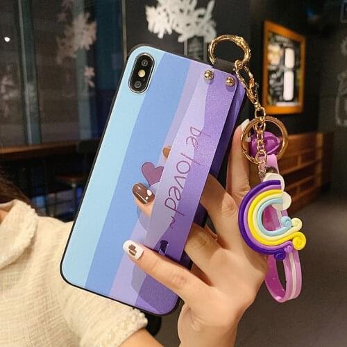 Wrist Strap Case For Samsung Galaxy A10 A12 A20 A21S A30 A32 A42 A50 A50S A51 A52 A70 A71 A72 M31 M51 TPU Soft Cover With Charm