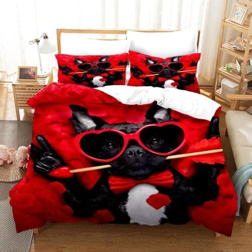 3D Print Bedding Set for King Size Cotton Bed Linen Bedclothes Double Single bed set full size duvet cover set Western Europe