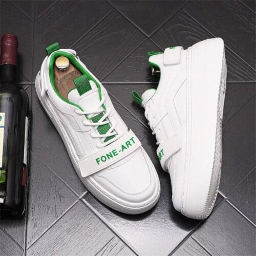 Fashion High Quality Leather Men Casual Shoes Sneakers Skateboard Shoes Flats Loafers Zapatillas Hombre