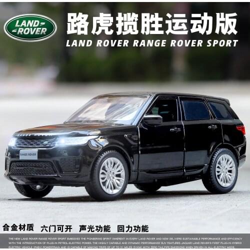 1/32 Diecast Car Model Lands car Metal Toy Wheels Simulation Sound And Light Pull Back Car Collection Kids Gift
