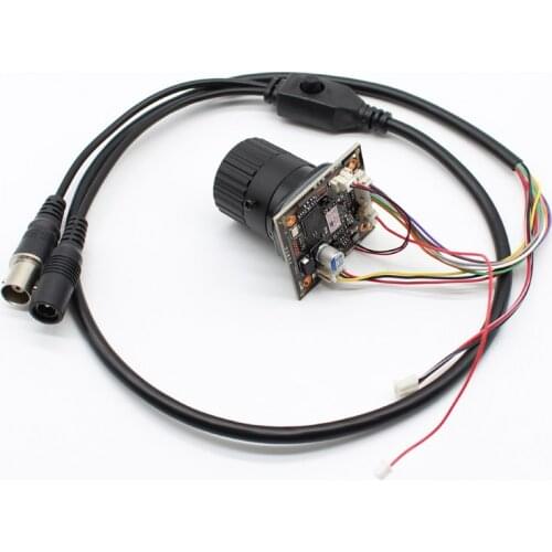 HD 1080P 2mp 4in1 AHD TVI CVI CVBS CCTV Camera Module CMOS PCB board UTC with cable CS lens