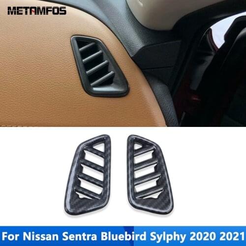 For Nissan Sentra Bluebird Sylphy Almera 2020 2021 Air Condition Vent Outlet Cover Trim Molding Interior Accessories Car Styling