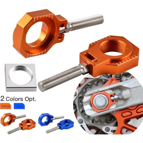 NICECNC Rear Axle Block Chain Adjuster For KTM SX SX-F EXC EXC-F XC XC-F XC-W XCF-W 85 125 150 200 250 300 350 400 450 500 530