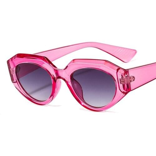 New model catwalk small frame trendy sunglasses unisex fashion personality color casual sunglasses retro wild glasses women