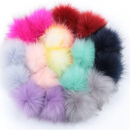 Hot 12cm/8cm DIY Real Raccoon Fur Pom Poms Balls Fox Fur Pompoms Natural Fur Pompon For Hats Bags Scarves Accessories Wholesale