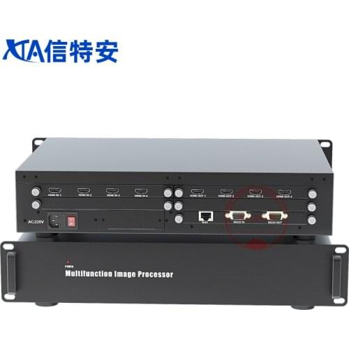 4 in 4 out /4 in 8 out / 8 in 8 out multi-screen Splicing server video image control server seamless switching matrix
