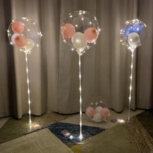 Home and Party Decoration LED Balloons Stand Latex foil Balloon Support Arch Wedding Decor Balloon Home Deco Globos Supplies