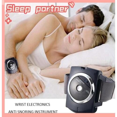 Smart Snore Stopper Anti Snoring Device Biosensor Infrared Stop Snoring Wristband Watch for Sleep Anti Snoring Aid Effectively