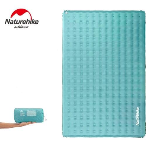 Naturehike Wear Resistant Waterproof Double Inflatable Mattress Outdoor Camping Air Mat Sleeping Pad For 2 Persons