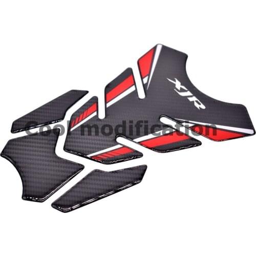 Motorcycle Tank Pad Protector Case For Yamaha XJR400 XJR1300 XJR1200 XJR 400 1200 1300 3D Carbon-look Decals Stickers