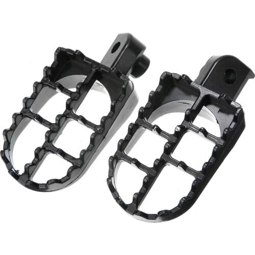 1 Pair Rear Wide Billet Motorcycle Footrests Foot Pegs Pedals for Yamaha PW50 PW80 For Kawasaki KLX 110 Motorcycle Accessories