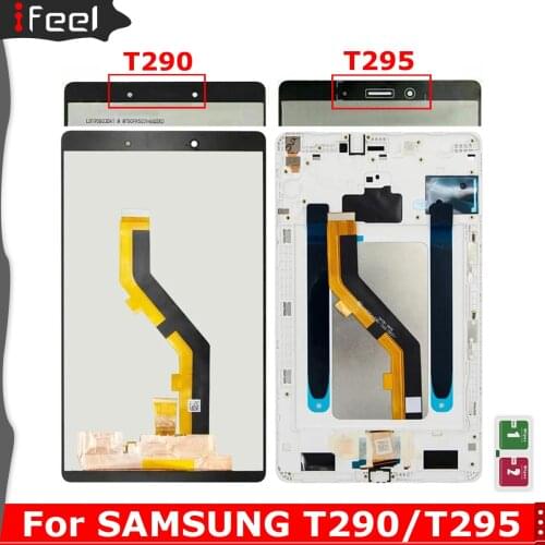 AAA+ LCD For Samsung Tab A 8.0 2019 SM-T290 SM-T295 T290 T295 LCD Display Touch Screen Digitizer Glass Panel Assembly with Frame