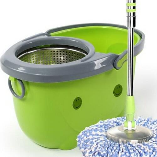 150215/Dual drive Household mop bucket/High quality stainless steel mops/Automatically rotate the mop/Super tough material