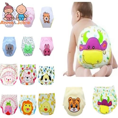 30pcs/lot Diapers baby diaper childrens underwear reusable nappies training pants panties for toilet training c