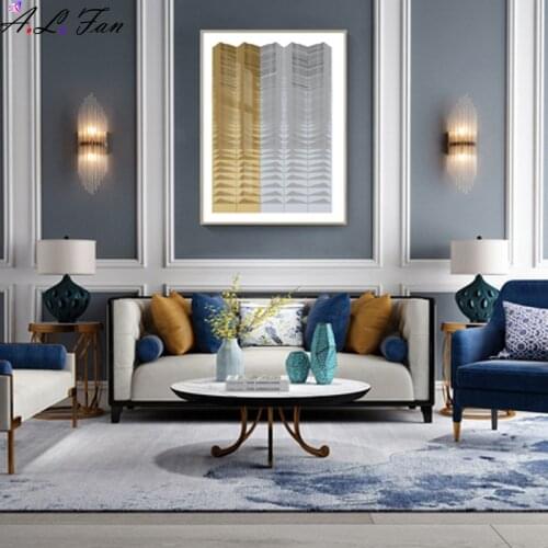 Abstract porch decorative painting restaurant modern minimalist kitchen corridor entrance mural Nordic living room background