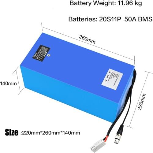 72V 20Ah 25Ah 30Ah 35Ah 40Ah Ebike Battery pack 72v Electric Bike Lithium Battery for 72V 2000W 3000W 4000W Motor use 5A charger