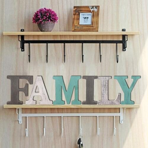 Wooden Family Letters Ornament Sign Living Room Self Standing Art Craft Decorate Home Party Ceremony Decor 13x15cm Big Alphabet