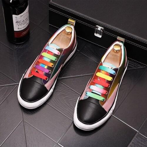 Designer Mens Sneakers Hip-hop Punk Sport Suede Blend Color Flat Board Shoes Zapatos Hombre Chunky Sneakers Men