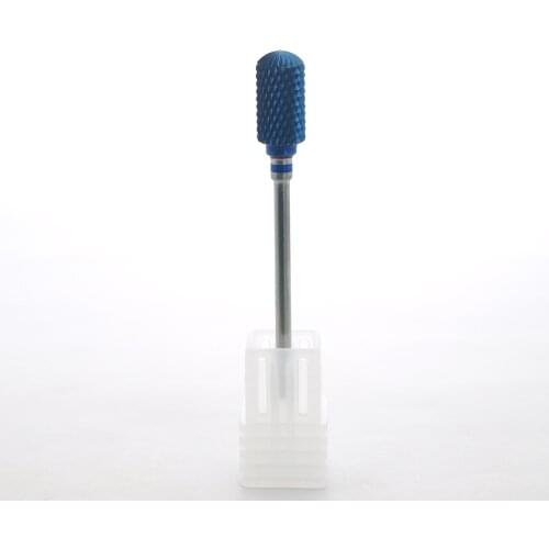 EasyNail~ New Blue Carbide 3/32 '' Tungsten steel Nail Drill Bit nail file Carbide Nozzle Gel remover Nail Cleaner Millings Bit
