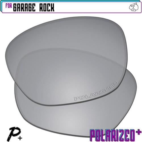 EZReplace Polarized Replacement Lenses for - Oakley Garage Rock Sunglasses - Silver P Plus