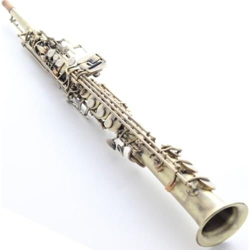 Brand MFC Soprano Saxophone Reference 54 Antique Copper Simulation B-flat Soprano Sax R54 Bronze Case Mouthpiece Reeds Neck