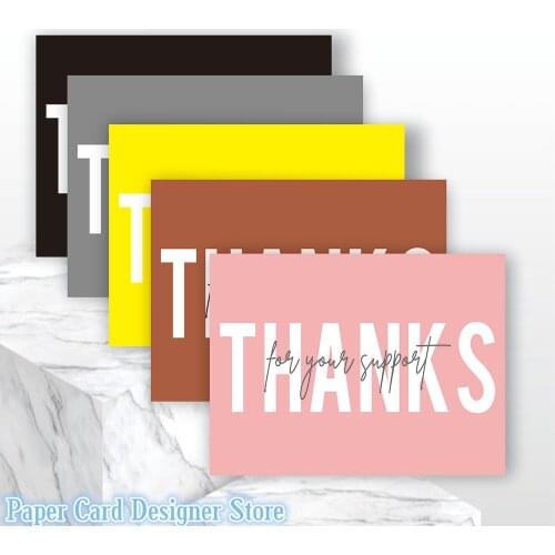 Personalized logo MODERN Thank You For Your Business Card Custom Thank You Order Card Purchase Package Inserts Social Media Card
