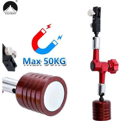 Magnetic Stand Dial Test Indicator Universal Flexible Round Strong Magnetic Base Holder for Indicator Gauge