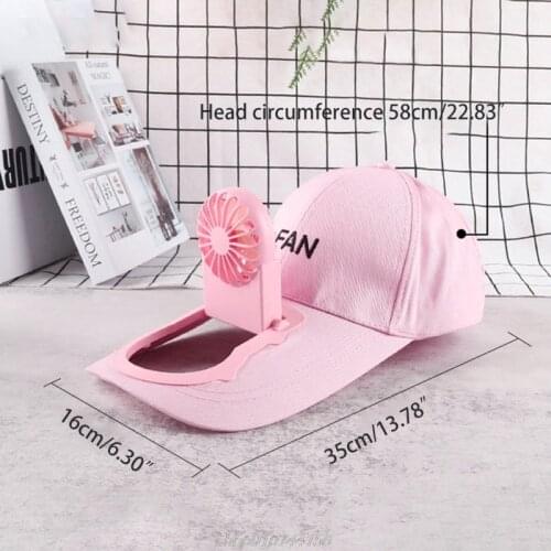 USB Charging Fan Baseball Cap Letters Embroidery Outdoor Sunscreen Sport Mini Cooler 3 Speed Adjustable Trucker A29 21 Dropship