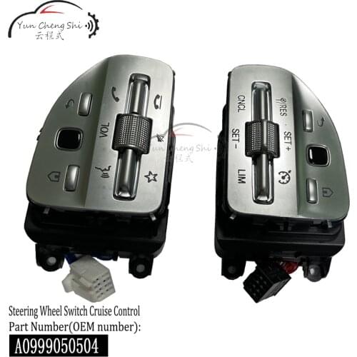 A0999050504 Steering Wheel Switch For Mercedes Maybach AMG S-Class W222 Multifunction Button Left and Right