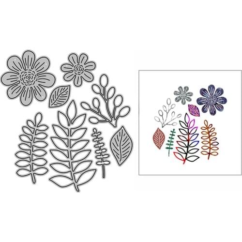 New Various Leaves Flower Craft Embossing Mold 2021 Metal Cutting Dies for DIY Decor Scrapbooking Album Card Making No Stamp Set