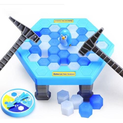 Kids Save Penguin Ice Block Breaker Trap Toys Funny Parent Children Kids Table Game Kids Adult Toy Stress Reliever Decor