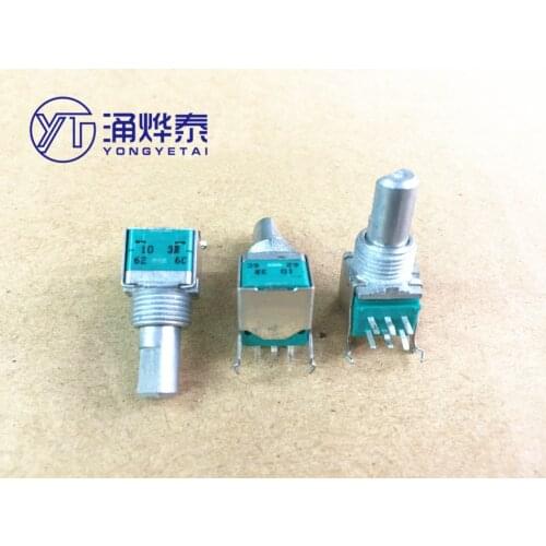 Rk09 type precision potentiometer horizontal double B10K shaft length 15mm half handle 6 feet