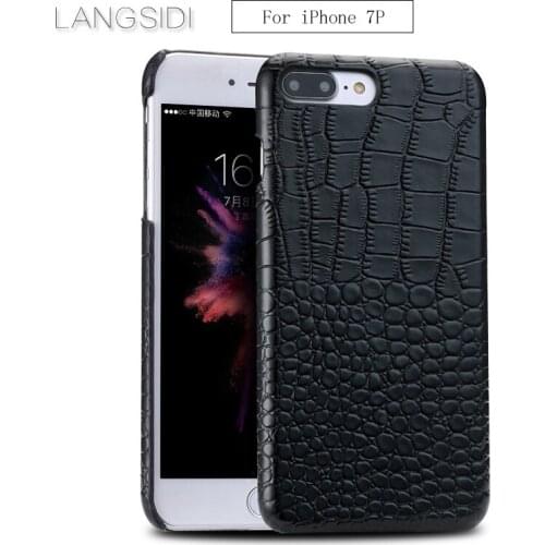 Luxury For iPhone 7 Plus case handmade Luxury genuine crocodile leather case back cover Genuine Leather phone case