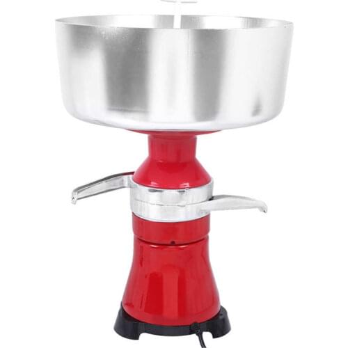 Cream Separator Aluminum Alloy Electric Cream Separator Milk Separating Machine 220V 50Hz Skimmed Milk Receiver Milk Separator