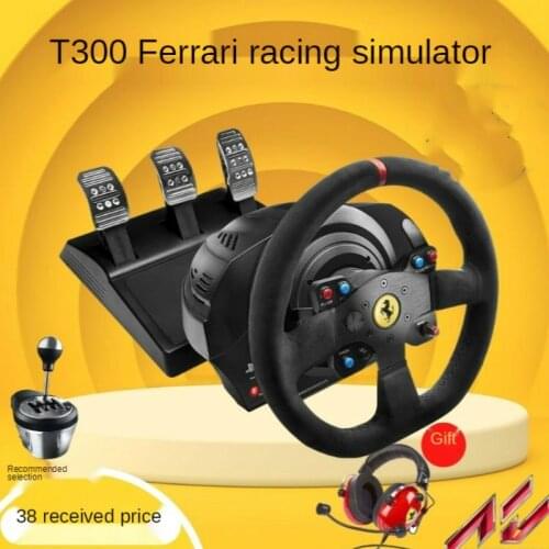 T300RS Steering Wheel Simulator Racing Car with Pedal Ps5 Simulation Driving Computer Game Shenlike