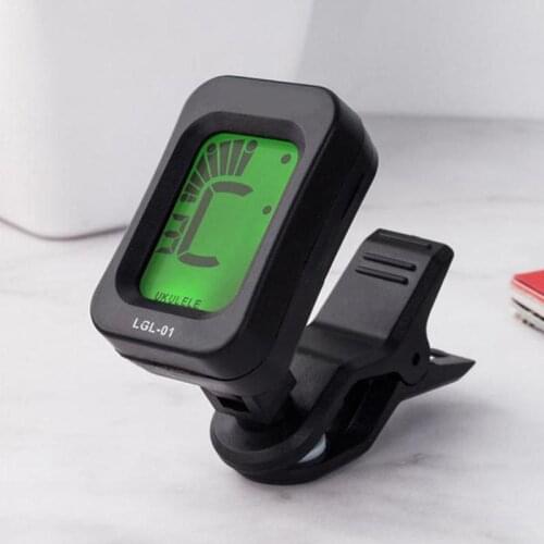 OP-101 AT-01A Digital Clip-on Electric Guitar Tuner Foldable Rotating Clip High Sensitivity Ukulele Guitar Parts & Accessories