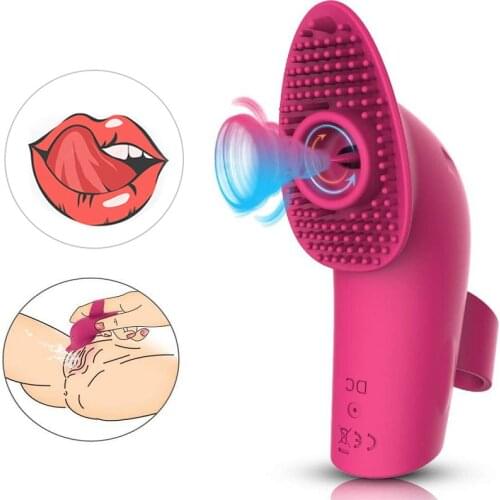 Sucking Finger Vibrator Nipple Clit Sucker Clit Stimulation Sex Toy for Women Oral Licking Sex G-spot Massage Female Masturbator