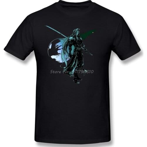 High Quality Cotton Sephiroth Final Fantasy VII Masamune T-shirt Final Fantasy Anime Men Tee Streetwear Harajuku